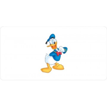 Donald Duck Photo Centered License Plate